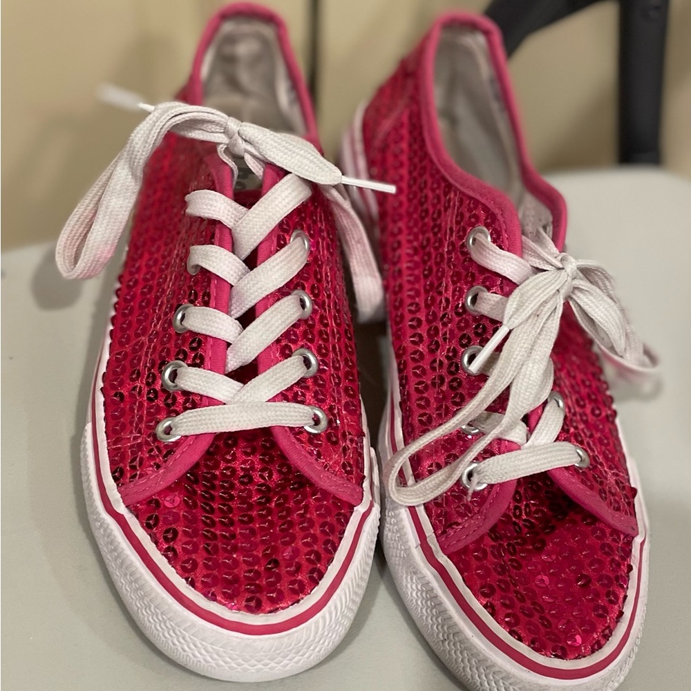 Balera Pink Sequin Dance Sneakers